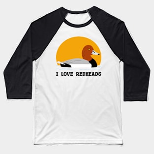 I Love Redheads Baseball T-Shirt